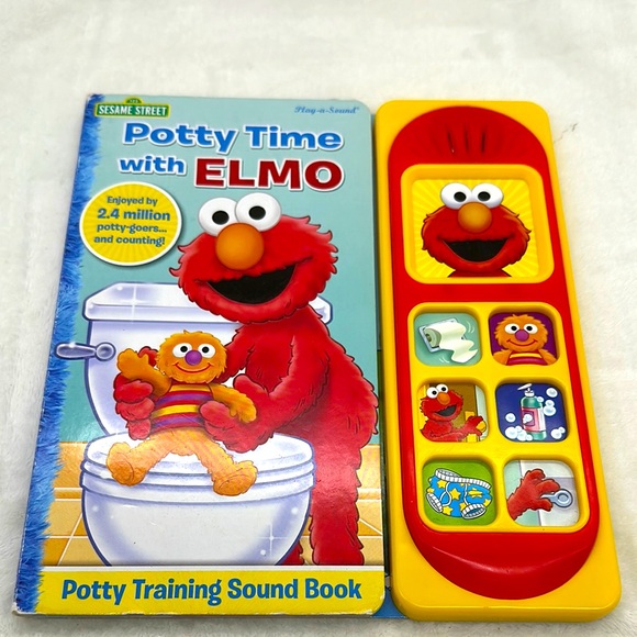 Potty Time with ELMO SOUND Training Board Book - Picture 1 of 8